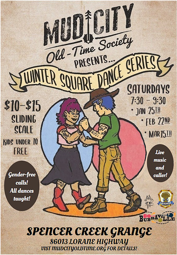 Winter Square Dances at the Grange