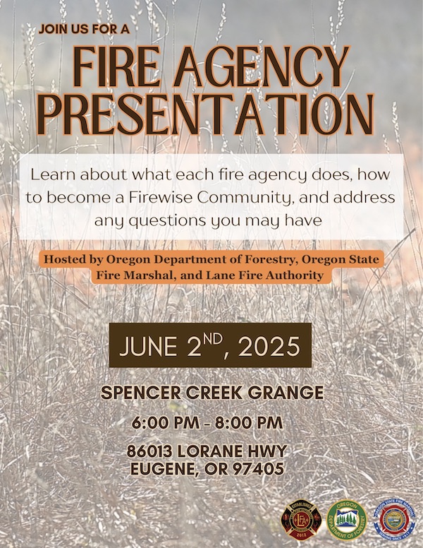 Firewise Presentation at Spencer Creek Grange